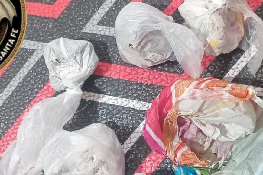 Los envoltorios con marihuana secuestrados. Foto: El Litoral