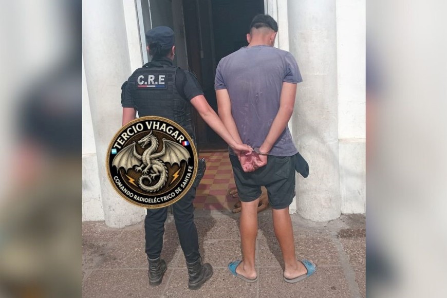 El detenido tiene 23 años. Foto: El Litoral