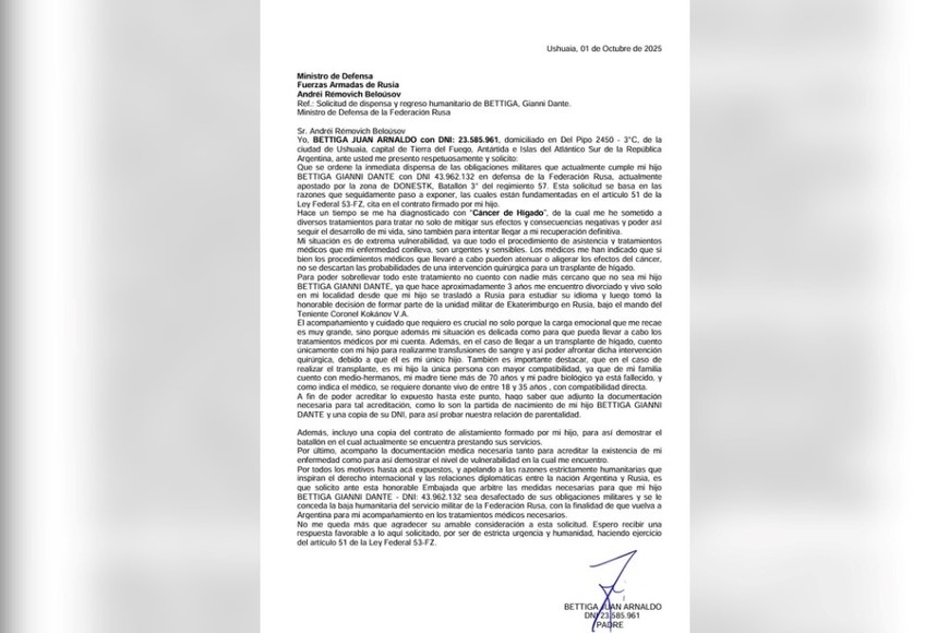 Joven patagónico fue enviado al frente de batalla en la guerra Rusia-Ucrania: su familia pide ayuda - Image 2