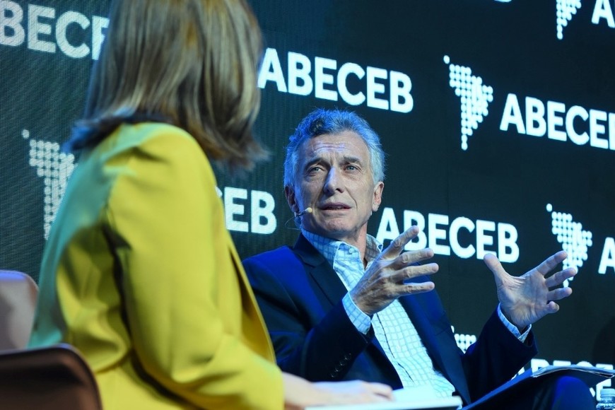 Mauricio Macri en el Foro ABECEB. Foto: Gentileza