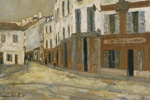 Fragmento de "Place du Tertre" de Utrillo. Foto: The Phillips Collection