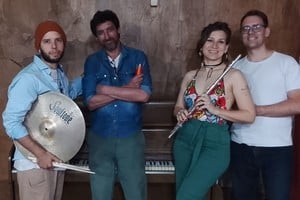 Gatti (batería), Cejas, Rodríguez (en voz y flauta) y Herbel (piano), artífices de un viaje bohemio y cálido. Foto: Gentileza de los artistas