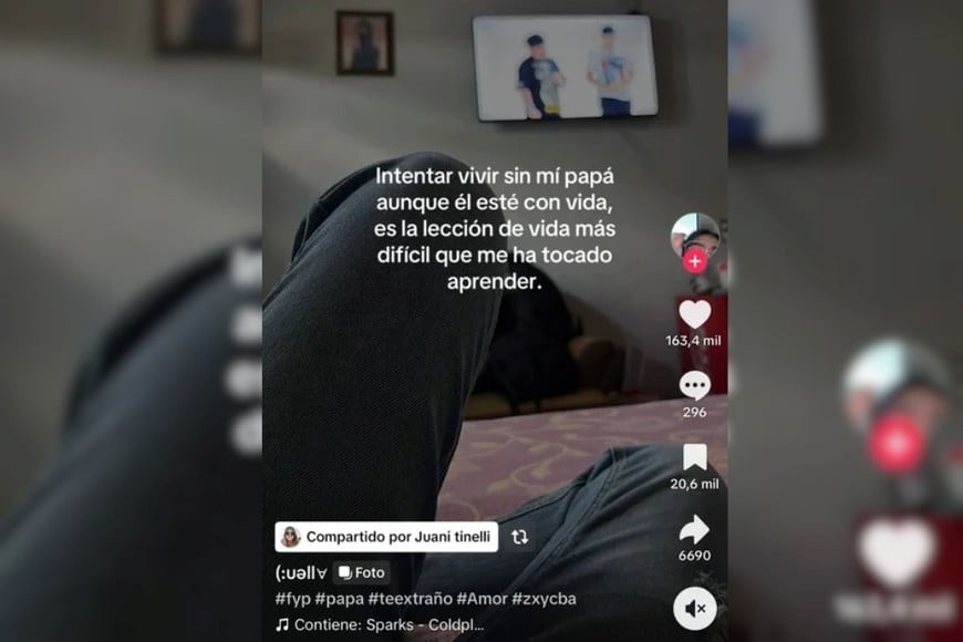 Los mensajes de Juana en sus redes sociales.