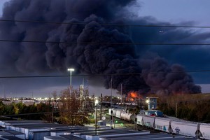 Los destrozos en el aeropuerto de Louisville este martes. Crédito: Jeff Faughender/USA Today Network