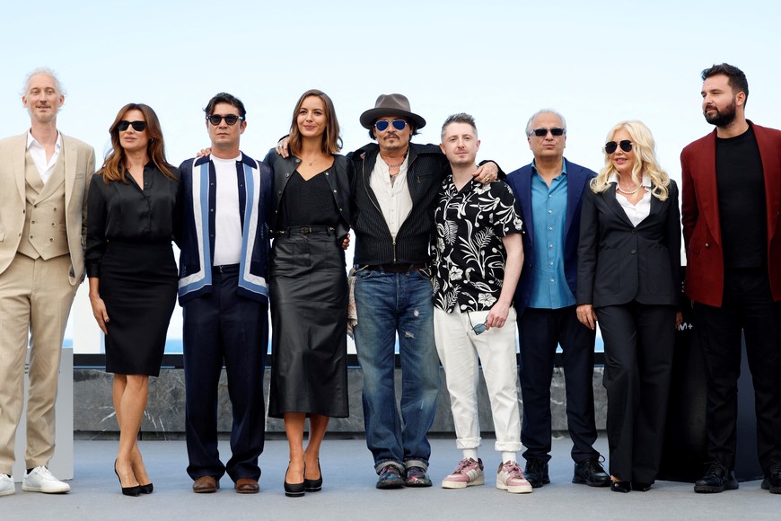 Director Johnny Depp, cast members Bruno Gouery, Luisa Ranieri and Ryan McParland take part in a photocall for the film "Modi - Three Days on the Wing of Madness", at the San Sebastian Film Festival, San Sebastian, Spain, September 24, 2024. REUTERS/Vincent West