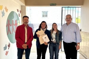 En primera instancia, visitaron el Jardín de Infantes N° 1201 “Nuestra Señora de Fátima