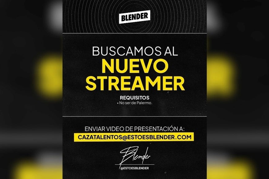 El flyer de la búsqueda