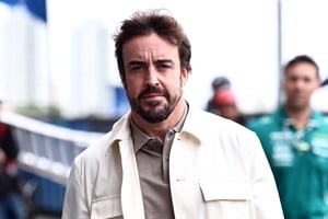 Fernando Alonso de Aston Martin del Gran Premio de Sao Paulo, Brasil. Foto: REUTERS / Jean Carniel.