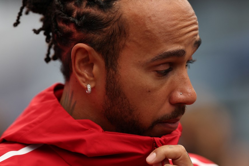 Formula One F1 - Sao Paulo Grand Prix - Autodromo Jose Carlos Pace, Sao Paulo, Brazil - November 6, 2025
Ferrari's Lewis Hamilton during the press conference REUTERS/Amanda Perobelli