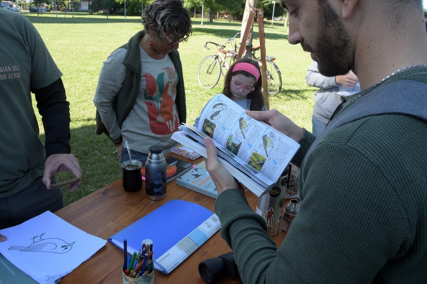 Durante el avistaje lograron identificar 18 especies de aves. Foto: Guillermo Di Salvatore