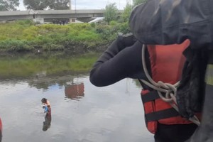 Bomberos y SAME rescataron a la mujer.
