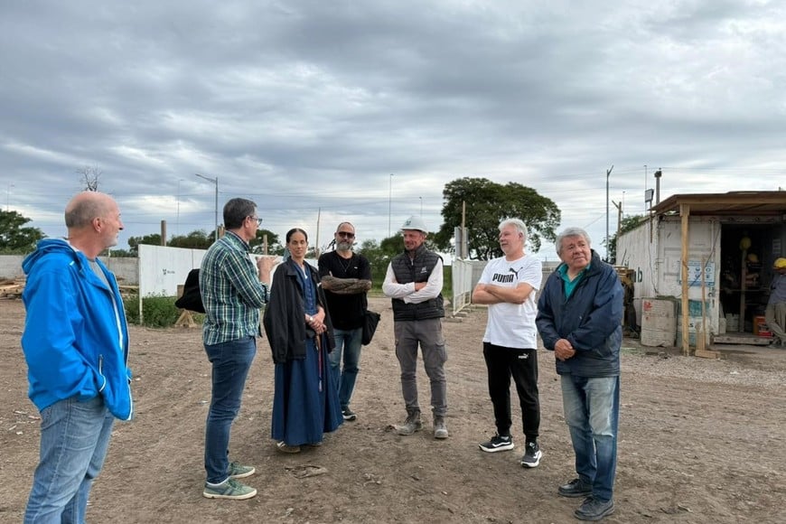 Visita a los micro estadios para los Juegos. Fotos: Gentileza Luli Mendoza