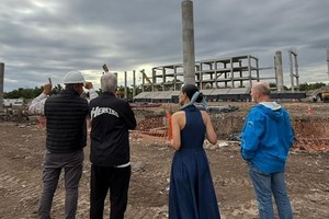 Visita a los micro estadios para los Juegos. Fotos: Gentileza Luli Mendoza