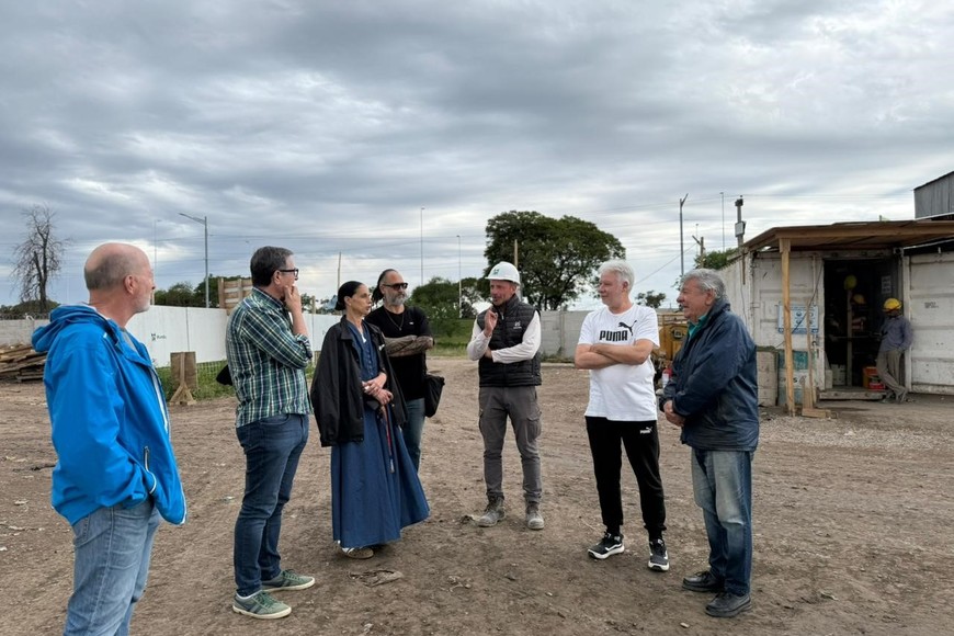 Visita a los micro estadios para los Juegos. Fotos: Gentileza Luli Mendoza