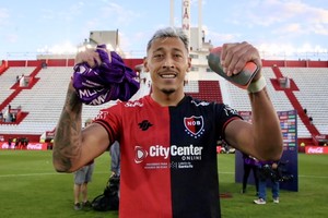 Festejo y emoción para los jugadores leprosos. Crédito: Prensa Newell's
