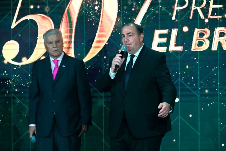 El intendente Juan Pablo Poletti, junto a Guillermo Álvarez.