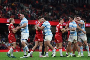 Contundente triunfo del conjunto albiceleste ante Gales. Foto: Reuters / Paul Childs.