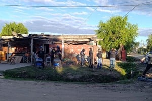 Importante despliegue de la Policía Federal en barrio San José. Foto: Gentileza