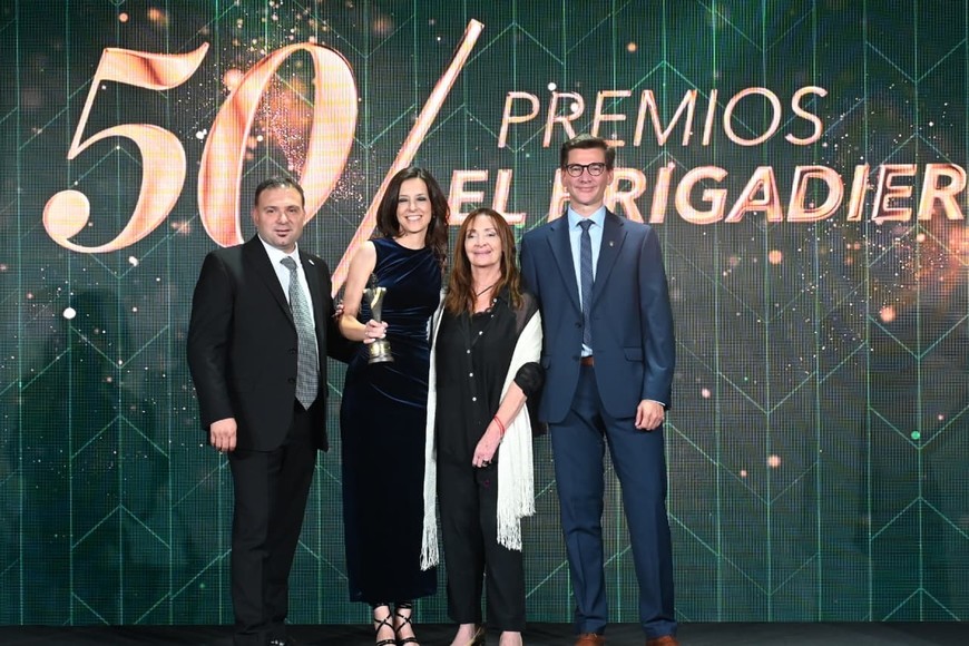 Eugenia Huter recibe el Brigadier 2025 en el rubro Agencia de publicidad. Crédito: Flavio Raina