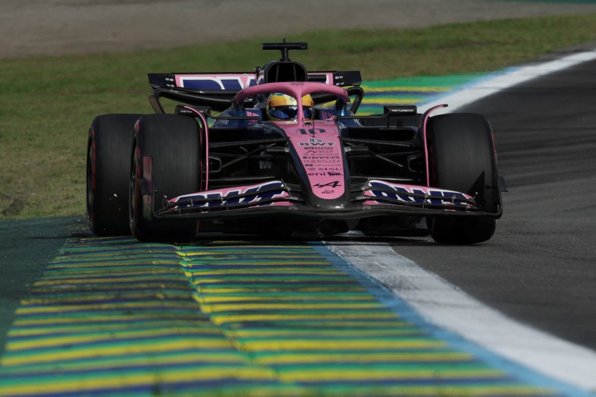 Formula One F1 - Sao Paulo Grand Prix - Autodromo Jose Carlos Pace, Sao Paulo, Brazil - November 8, 2025
Alpine's Pierre Gasly during qualifying REUTERS/Ricardo Moraes