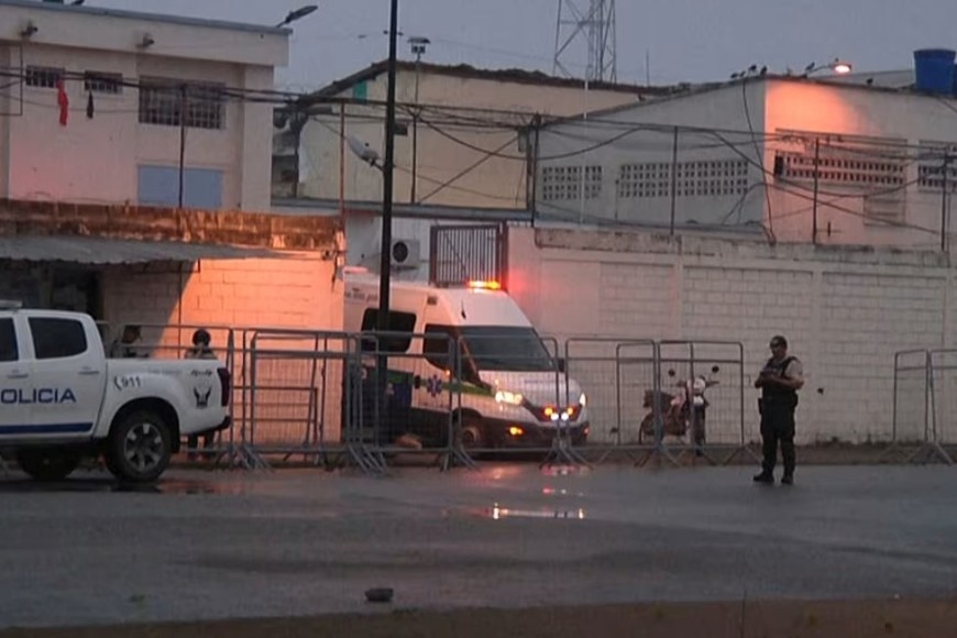 Así lucía el frente de la penitenciaría. Crédito: RICHAR CEVALLOS/AFP/AFPTV/Getty Images