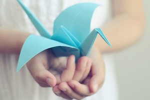 La grulla, un símbolo del origami.