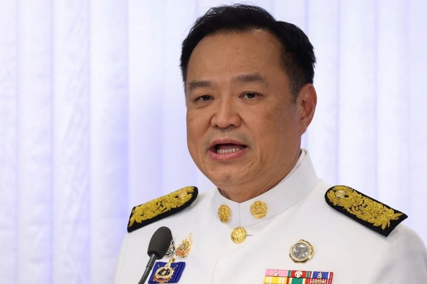 Anutin Charnvirakul, primer ministro de Tailandia. Crédito: REUTERS