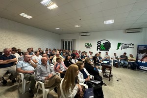 Gran participación de productores. Las charlas estuvieron a cargo del Méd. Vet. Sebastián Crudeli y de Nicolás Galiano.