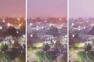 La tormenta duró poco, pero tuvo gran carga eléctrica.