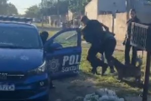 El momento de la detención de Farías. Foto: El Litoral