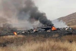 Un avión militar turco se estrelló en Georgia con 20 personas a bordo