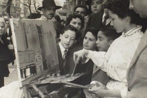 Gloria Montoya, una de las artistas del salón. Foto: Archivo El Litoral