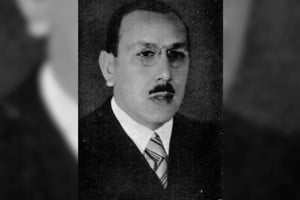 Retrato de Ángel Caballero Martín, uno de los miembros fundadores de la Junta Provincial de Estudios Históricos y autor de valiosos estudios de historia colonial y universitaria.