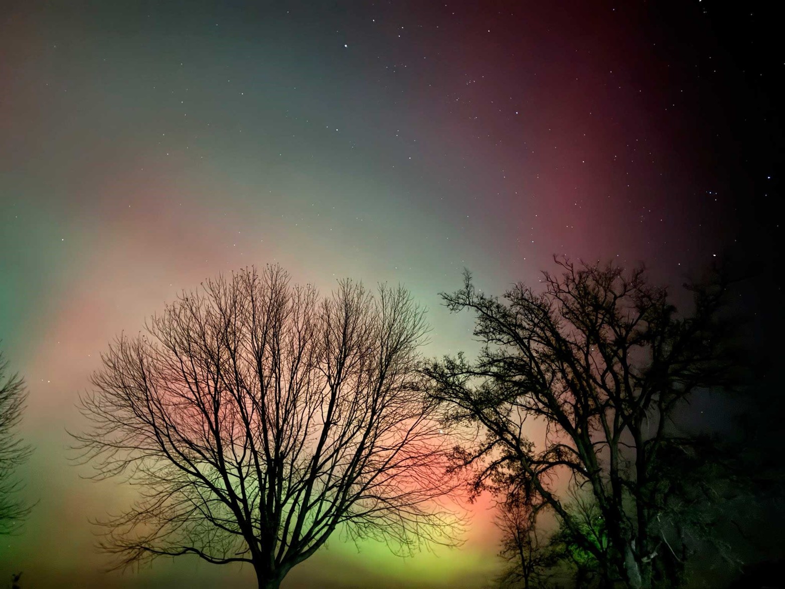 En redes sociales "explotaron" las fotos del cielo norteamericano.