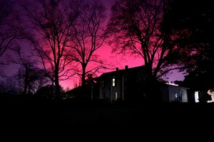 En Tennessee, así lucía el cielo con la aurora.