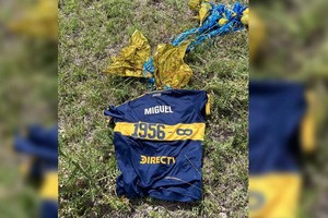 El homenaje a Russo llegó hasta el interior de Uruguay, unos 100 kilómetros desde la Bombonera.