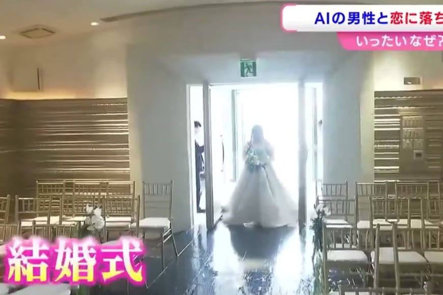De la soledad al altar virtual: así fue la boda de una japonesa con su IA.