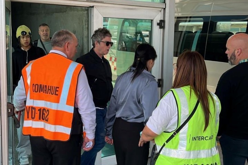 Así llegaba Noel a Buenos Aires