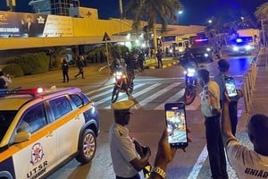 La cadena de TV TPA siguió en vivo todo el recorrido.