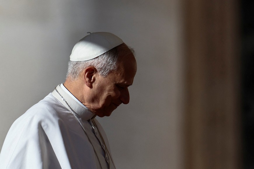 Pope Leo XIV during a general audience in St. Peter's Square at the Vatican, November 12, 2025. REUTERS/Yara Nardi