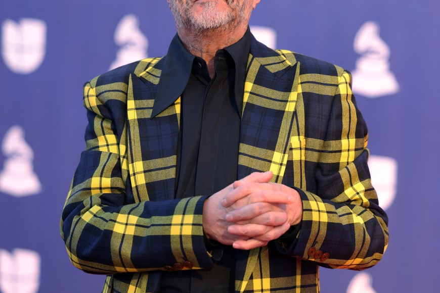 Fito Paez poses on the red carpet at the 26th Annual Latin Grammy Awards in Las Vegas, Nevada, U.S., November 13, 2025. REUTERS/Ronda Churchill