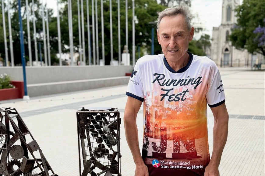 El Running Fest contará además con la presencia de Héctor Perren, histórico maratonista local que este año cumple 40 años de trayectoria. Foto: Gentileza