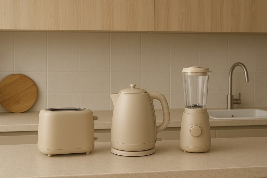 Accesorios y terminaciones en tonos suaves que acompañan la nueva tendencia cromática.