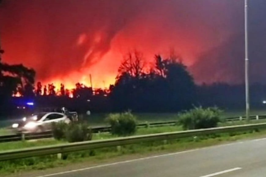 Explosión en Ezeiza.
