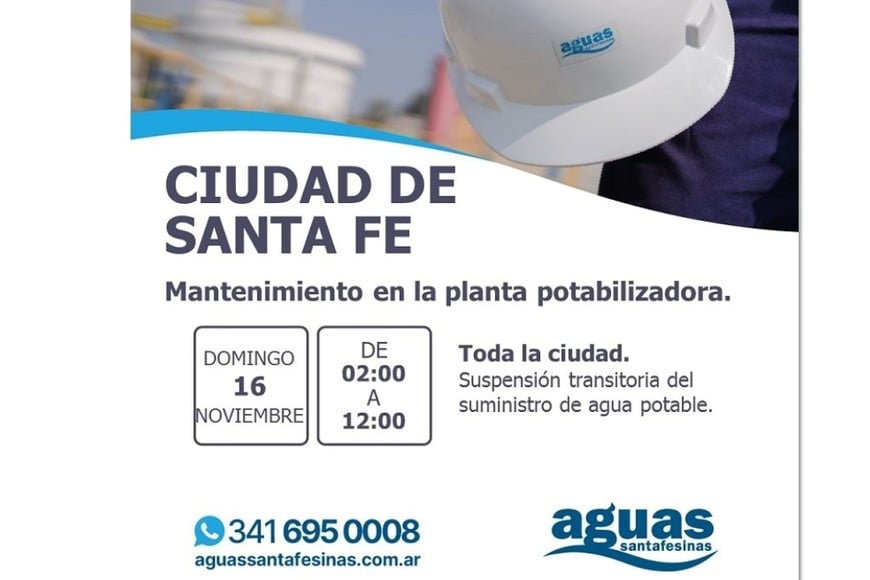 Mejoras en la planta potabilizadora de Santa Fe.