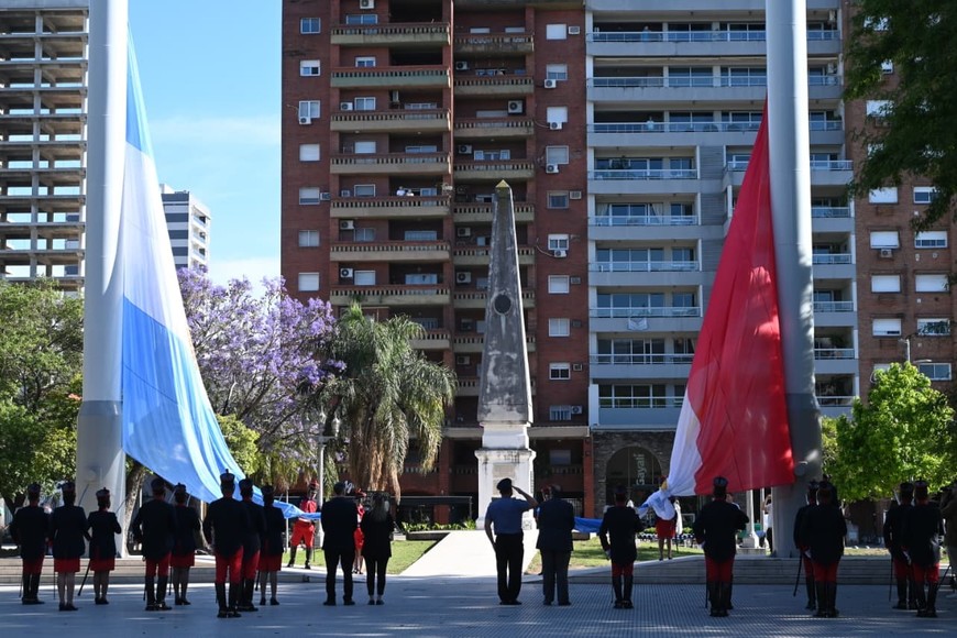 La familiar del Brigadier presente en el homenaje. Crédito: Flavio Raina.
