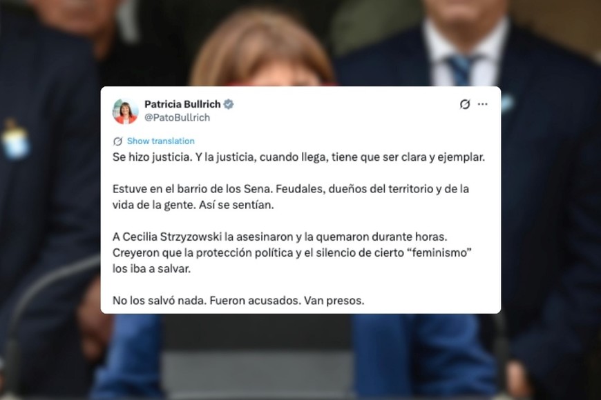 Bullrich respaldó el fallo contra el clan Sena y denunció “años de poder territorial” en Chaco