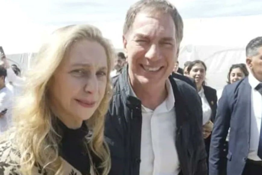 La secretaria General de la Presidencia, Karina Milei, junto al ministro del Interior, Diego Santilli. Foto: Presidencia