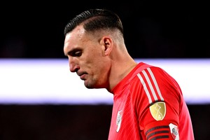 Franco Armani, afectado por la explosión en Carlos Spegazzini. Crédito: REUTERS.