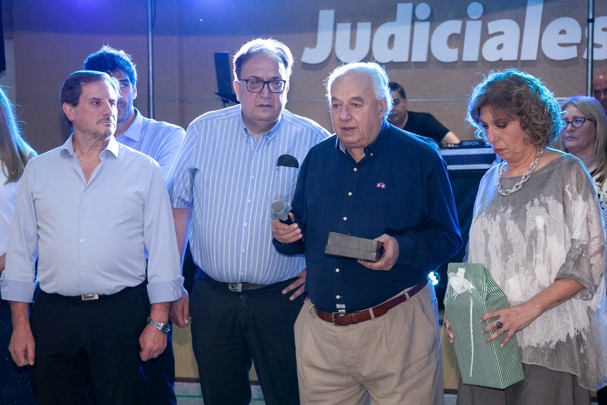 El ministro de la Corte en la tradicional cena anual.